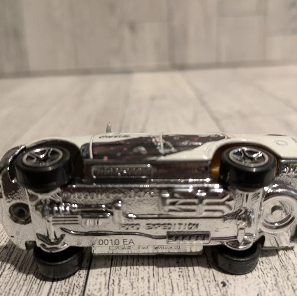 Coca Cola White Die-Cast SUV Toy with Black Graphics